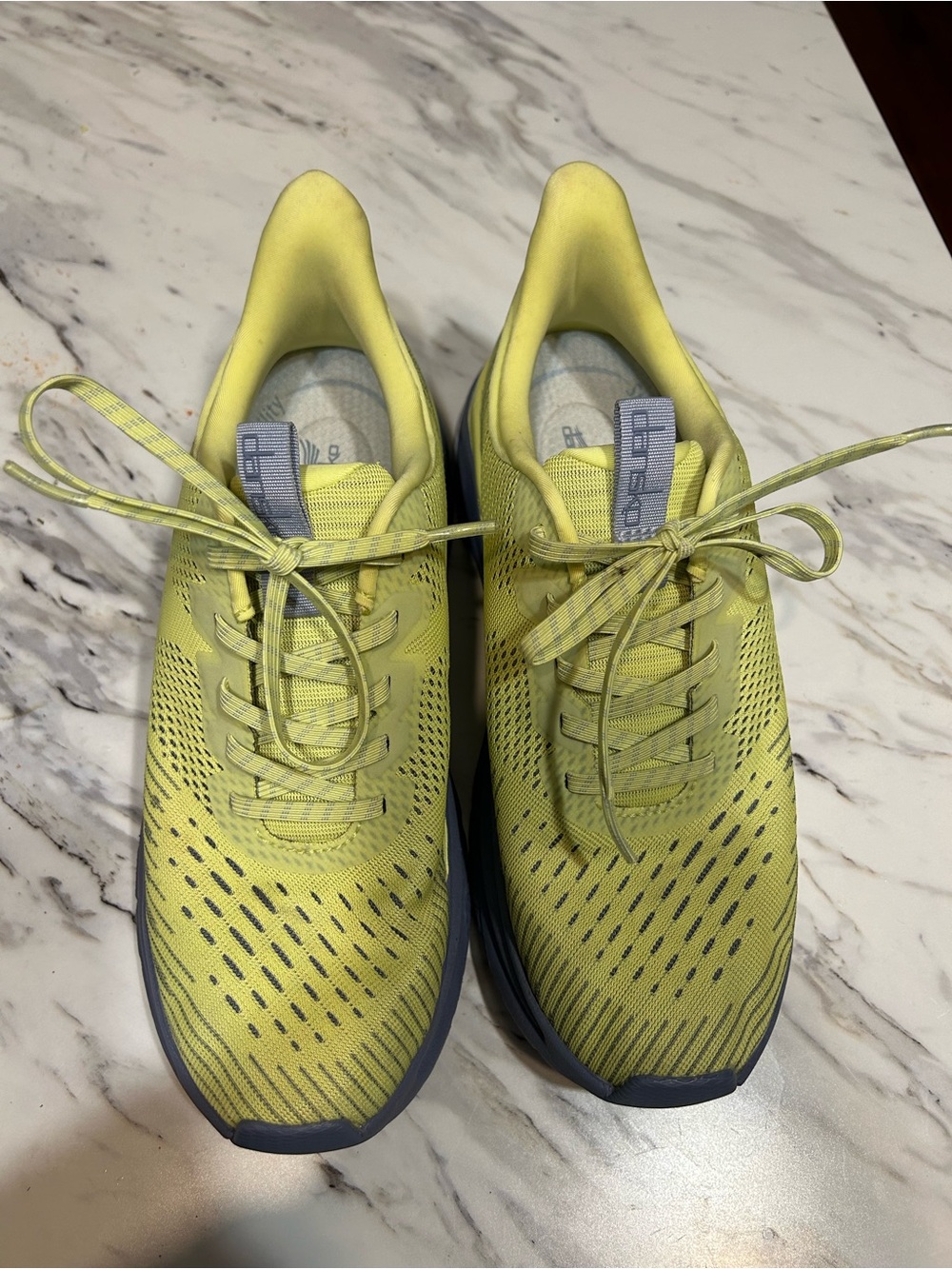 Dansko Women's Neon Yellow Athletic Sneakers with Gray Soles